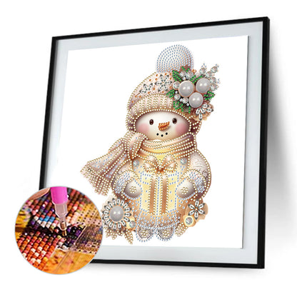 Christmas Snowman - Special Shaped Drill Diamond Painting 30*30CM