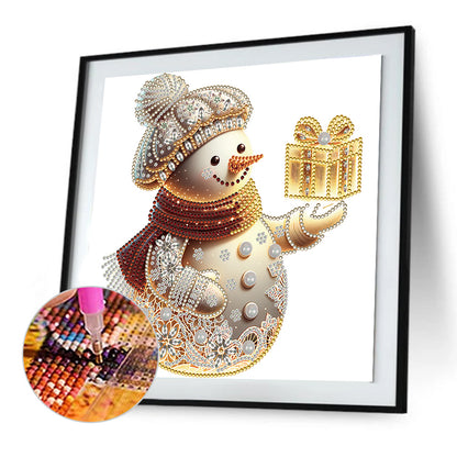 Christmas Snowman - Special Shaped Drill Diamond Painting 30*30CM