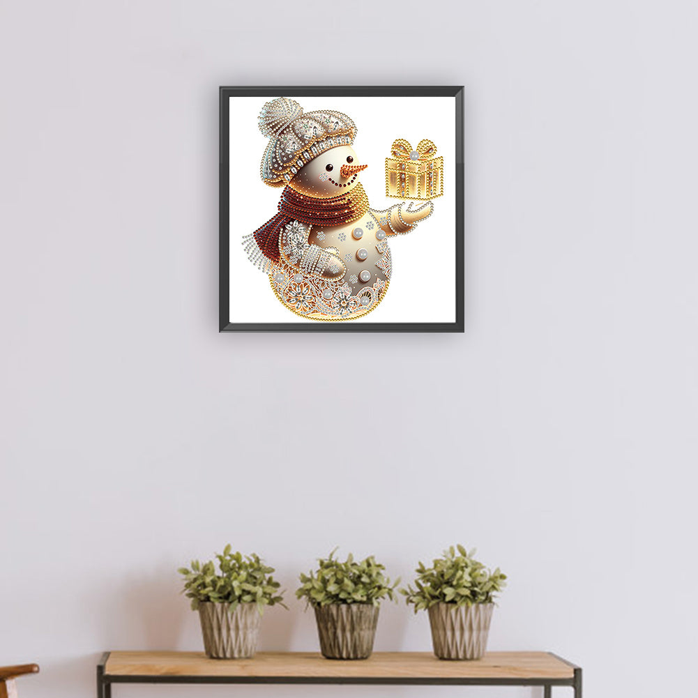 Christmas Snowman - Special Shaped Drill Diamond Painting 30*30CM