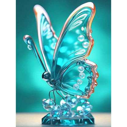 Crystal Butterfly - Full Round Drill Diamond Painting 30*40CM