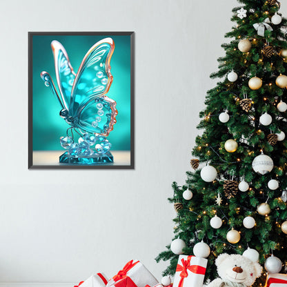 Crystal Butterfly - Full Round Drill Diamond Painting 30*40CM