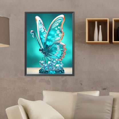 Crystal Butterfly - Full Round Drill Diamond Painting 30*40CM