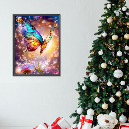 Glazed Butterfly - Full Round Drill Diamond Painting 30*40CM