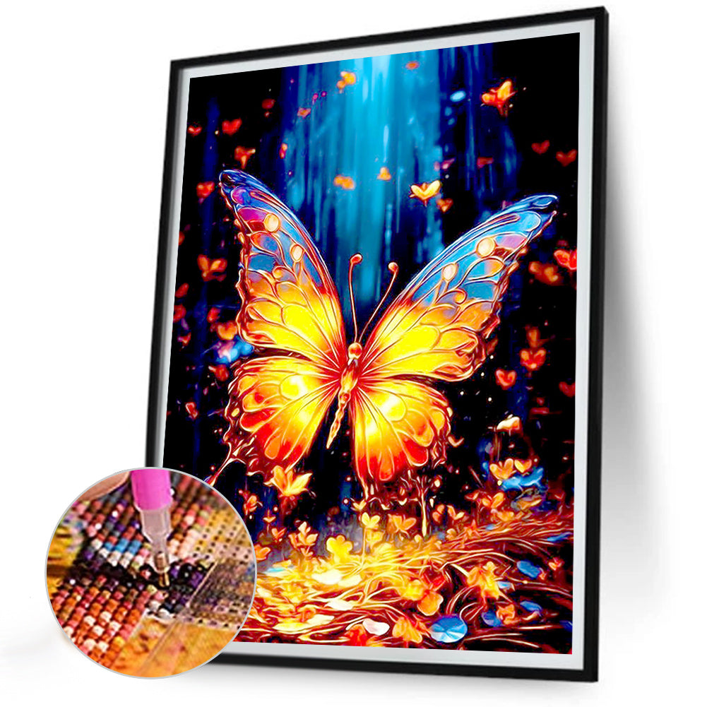 Fantasy Butterfly - Full Round Drill Diamond Painting 30*40CM