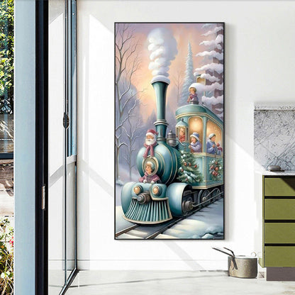 Snow Train - Full Round Drill Diamond Painting 40*70CM