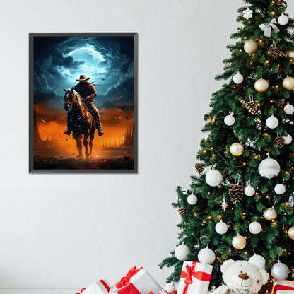 Handsome Cowboy - Full Round Drill Diamond Painting 30*40CM