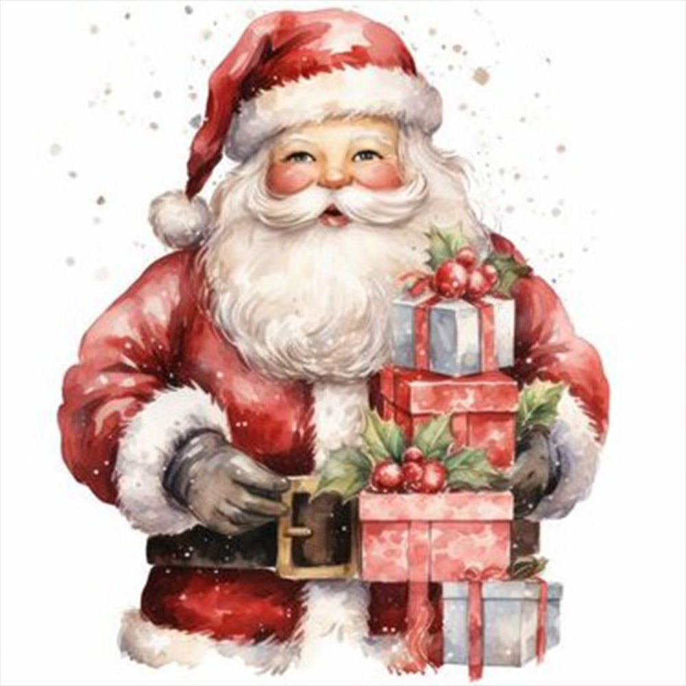 Santa Claus - Full Round Drill Diamond Painting 30*30CM