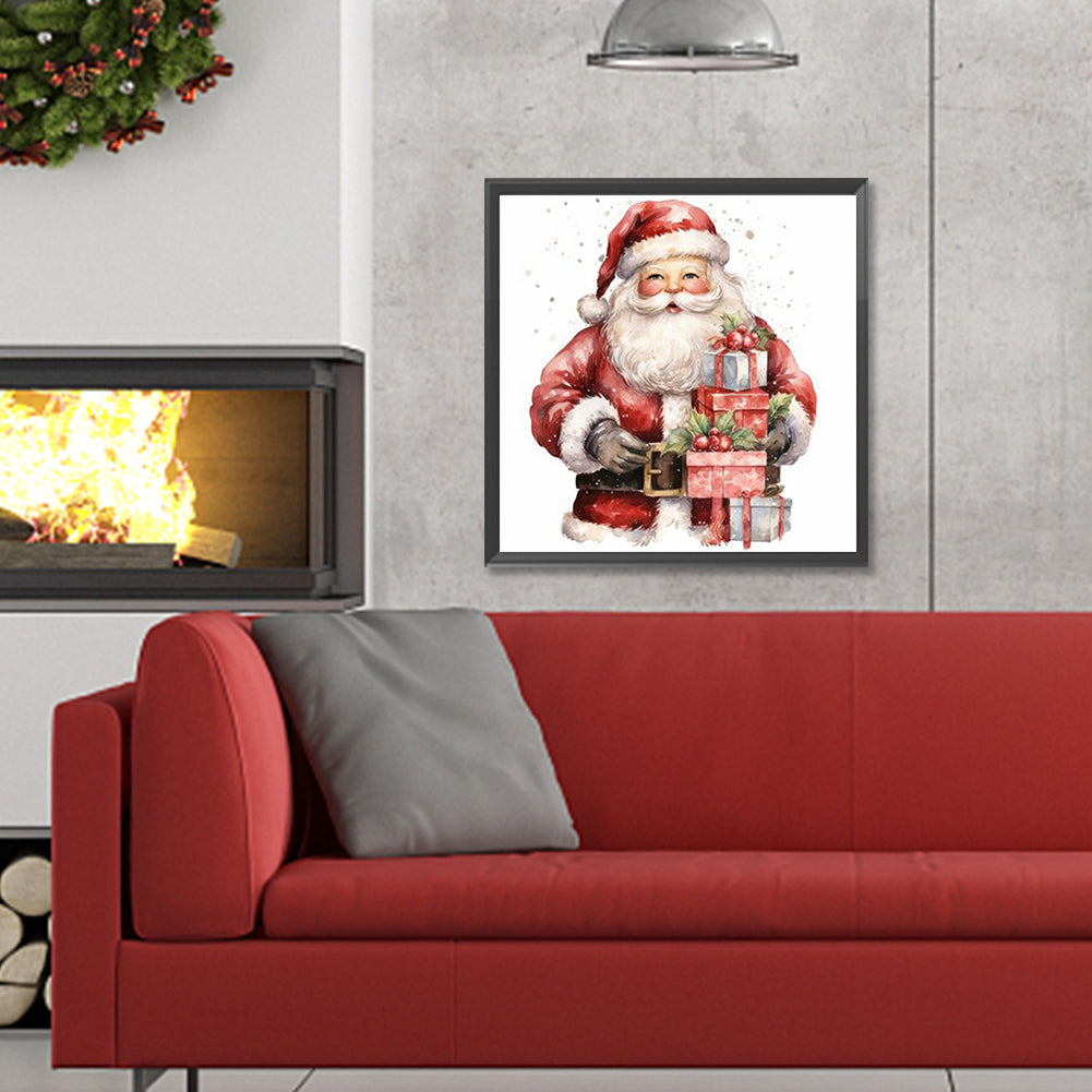 Santa Claus - Full Round Drill Diamond Painting 30*30CM