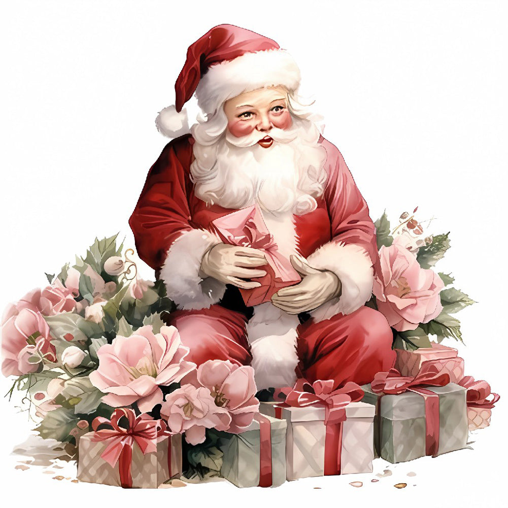 Santa Claus - Full Round Drill Diamond Painting 30*30CM