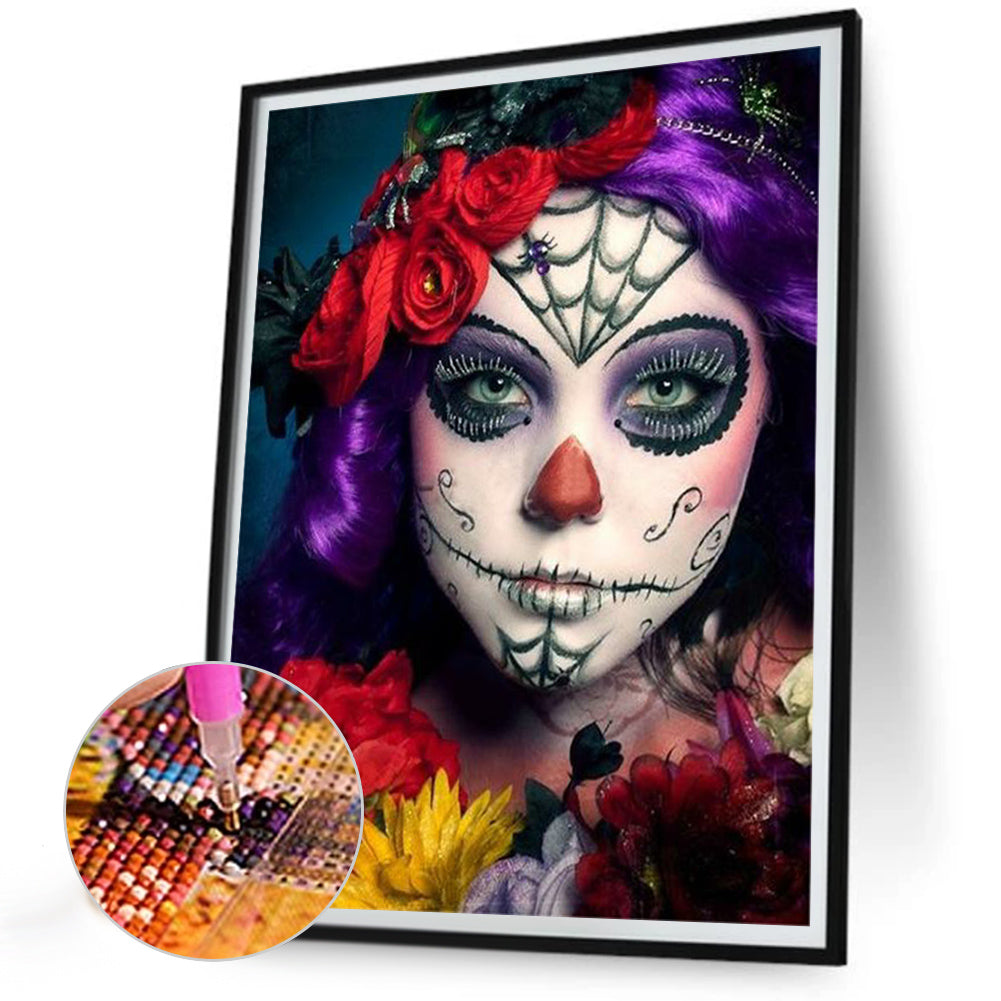 Ghost Woman - Full Round Drill Diamond Painting 30*40CM