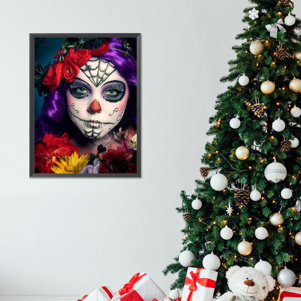 Ghost Woman - Full Round Drill Diamond Painting 30*40CM