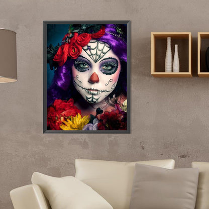 Ghost Woman - Full Round Drill Diamond Painting 30*40CM