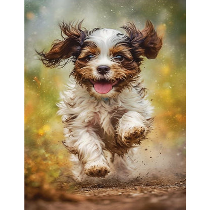 Puppy - Full Square Drill Diamond Painting 30*40CM