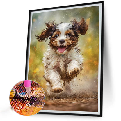 Puppy - Full Square Drill Diamond Painting 30*40CM