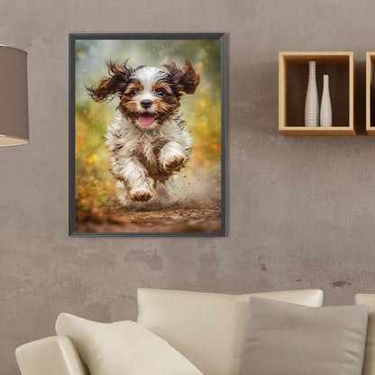 Puppy - Full Square Drill Diamond Painting 30*40CM