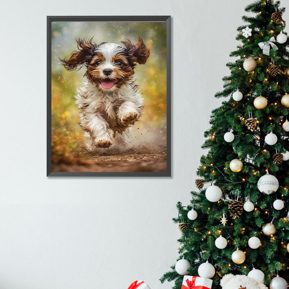 Puppy - Full Square Drill Diamond Painting 30*40CM