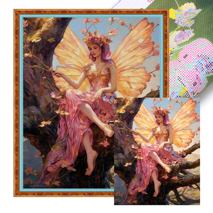Butterfly Fairy - 11CT Stamped Cross Stitch 50*60CM