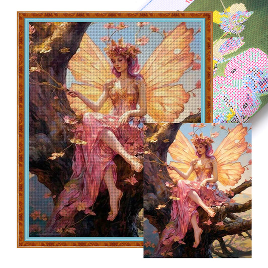 Butterfly Fairy - 11CT Stamped Cross Stitch 50*60CM