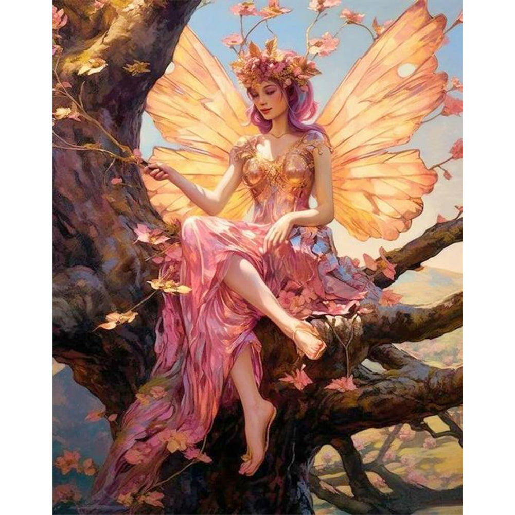 Butterfly Fairy - 11CT Stamped Cross Stitch 50*60CM