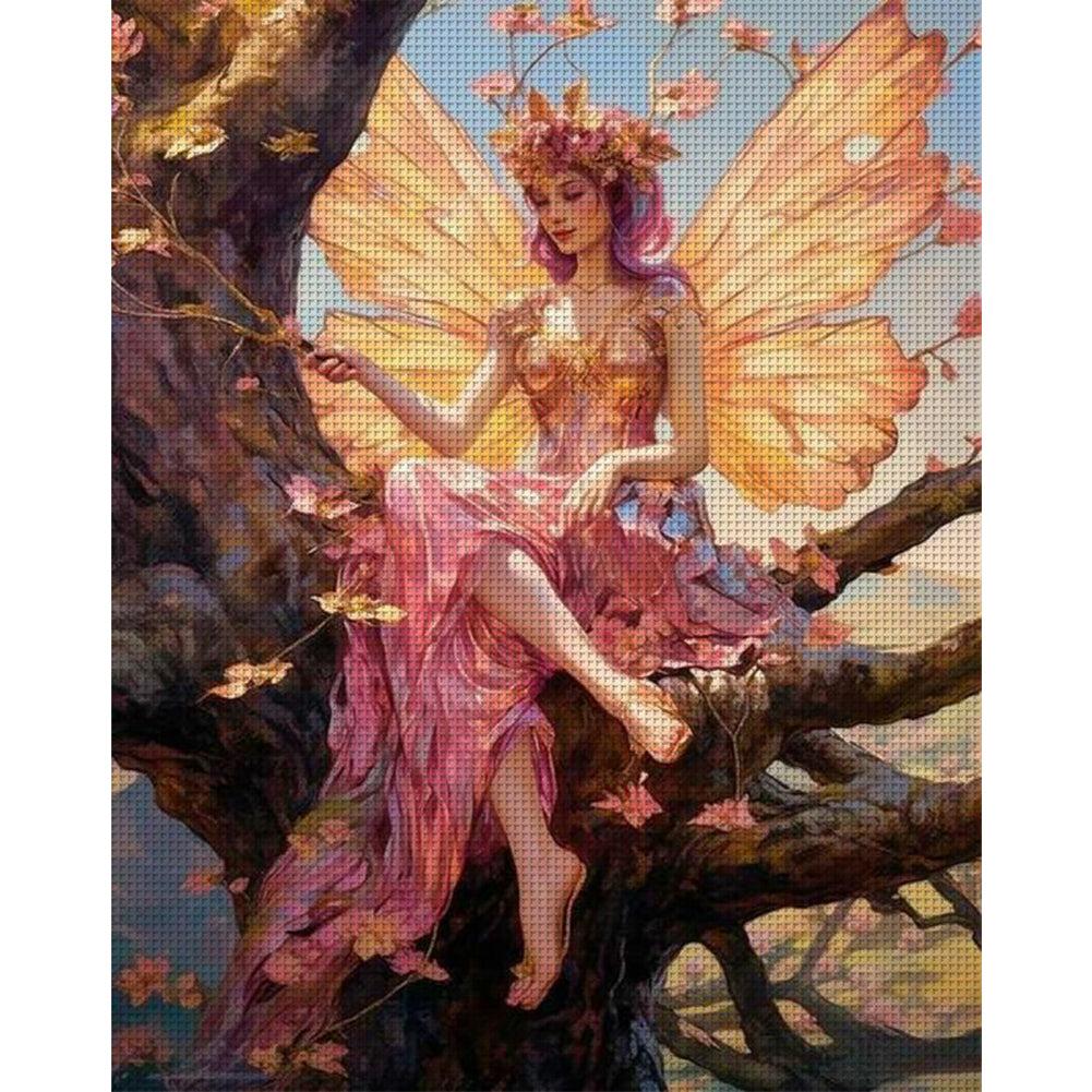 Butterfly Fairy - 11CT Stamped Cross Stitch 50*60CM
