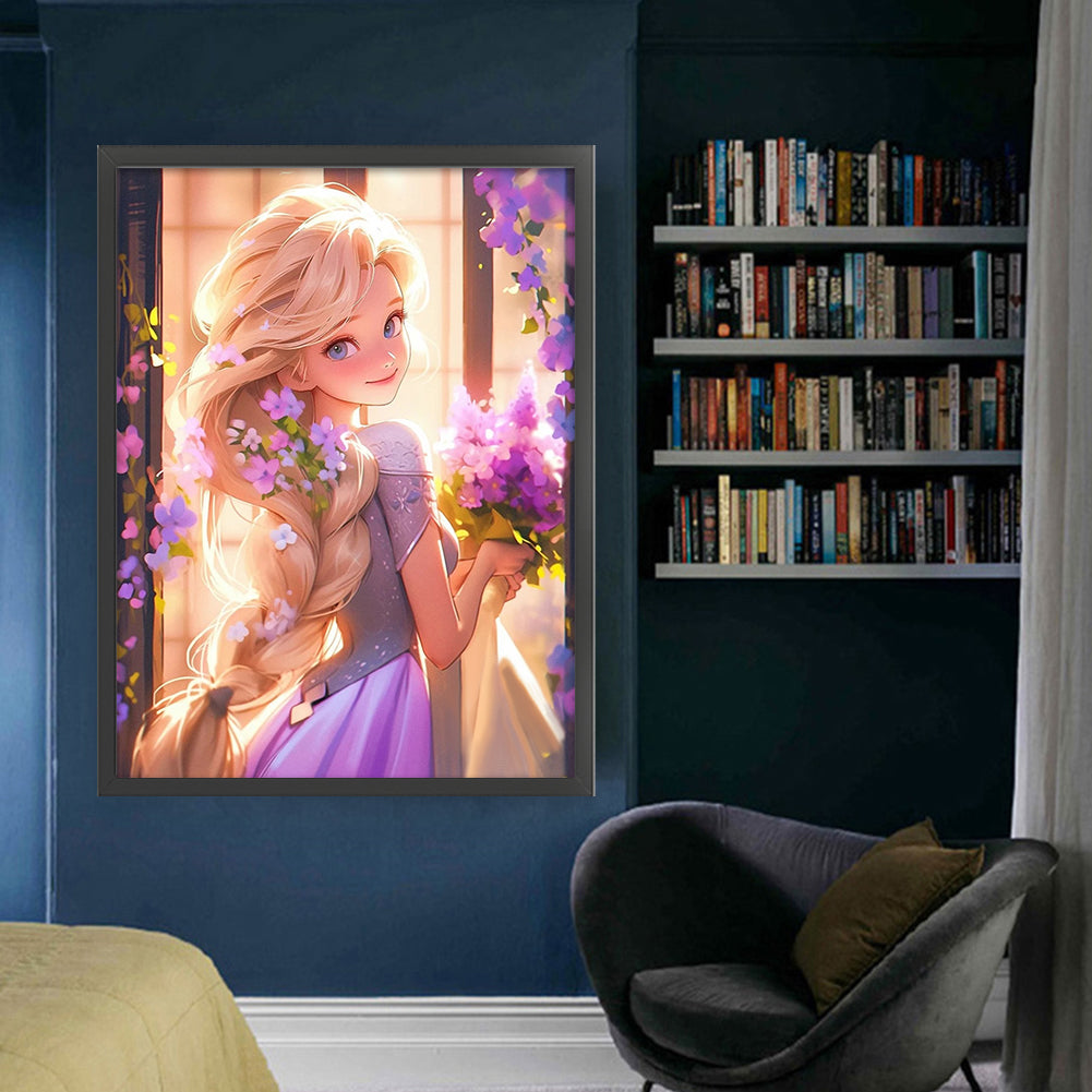 Disney Rapunzel - 11CT Stamped Cross Stitch 50*65CM