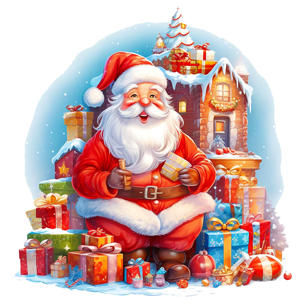 Santa Claus - Full Round Drill Diamond Painting 30*30CM