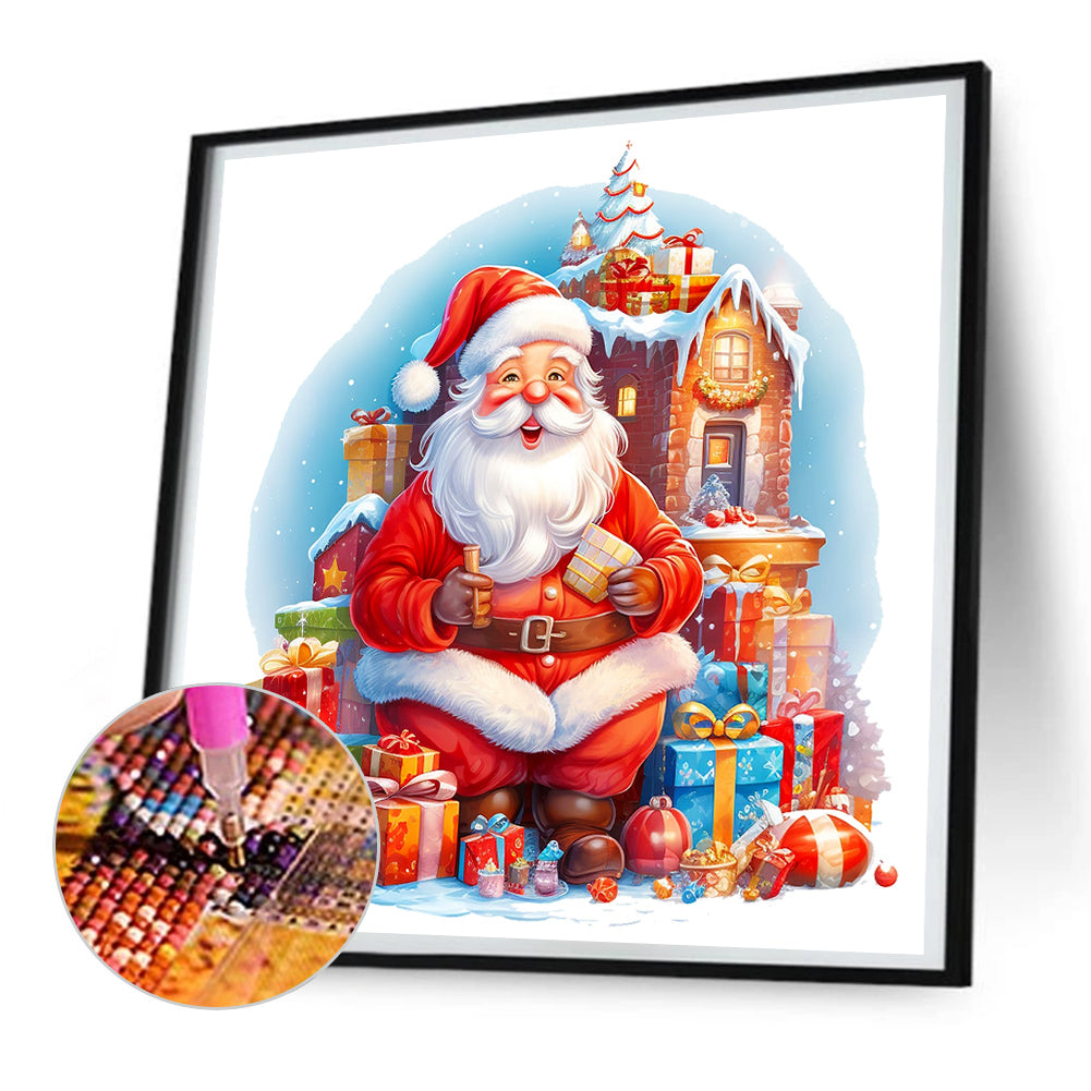 Santa Claus - Full Round Drill Diamond Painting 30*30CM