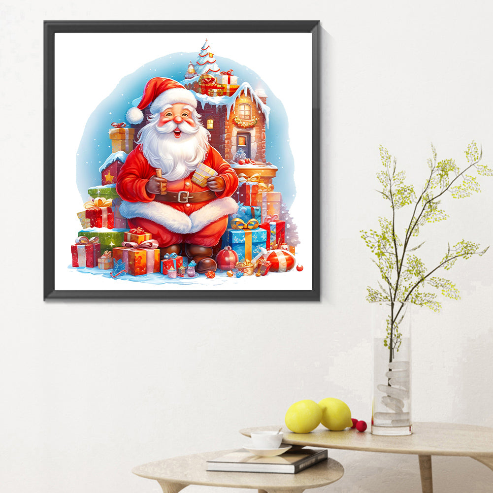 Santa Claus - Full Round Drill Diamond Painting 30*30CM