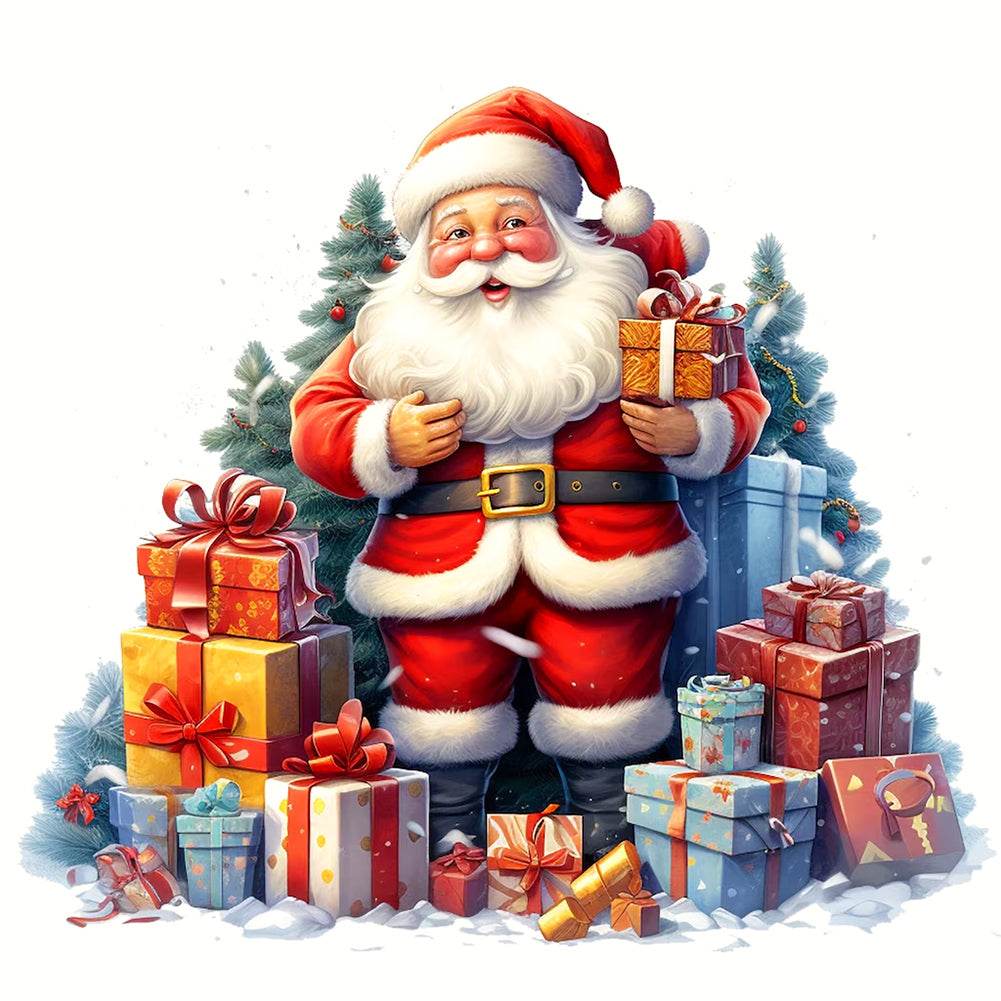 Santa Claus - Full Round Drill Diamond Painting 30*30CM