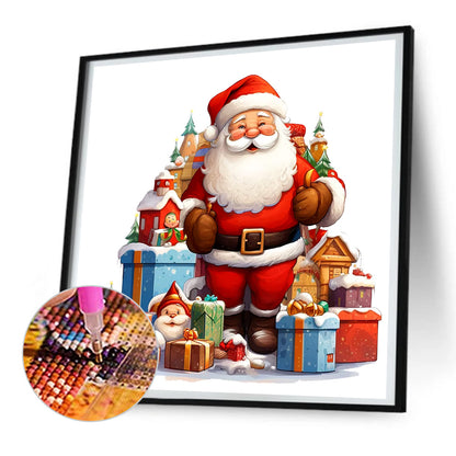 Santa Claus - Full Round Drill Diamond Painting 30*30CM