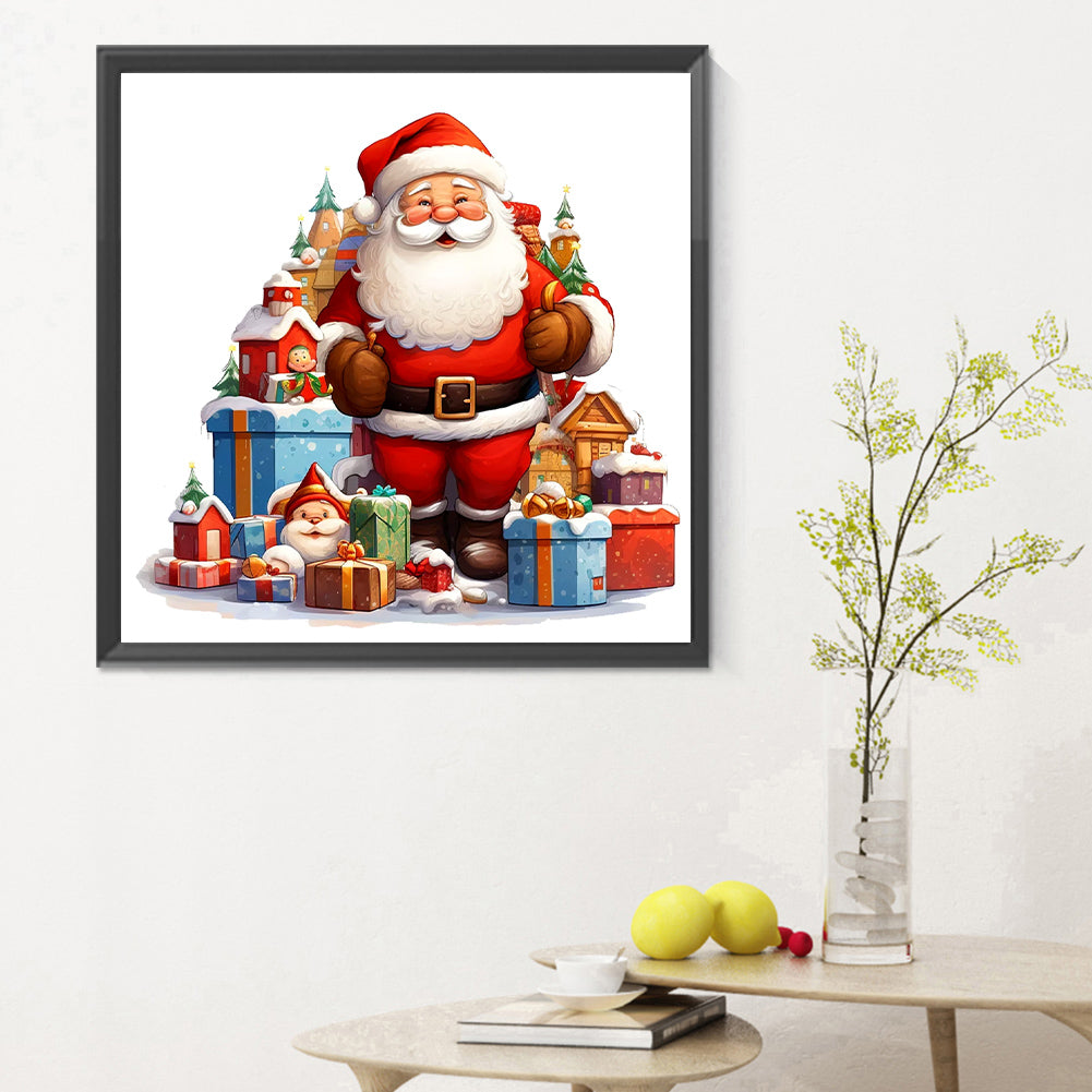 Santa Claus - Full Round Drill Diamond Painting 30*30CM