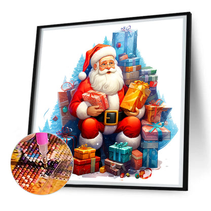 Santa Claus - Full Round Drill Diamond Painting 30*30CM