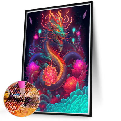 Flying Dragon - Full Round AB Drill Diamond Painting 50*70CM