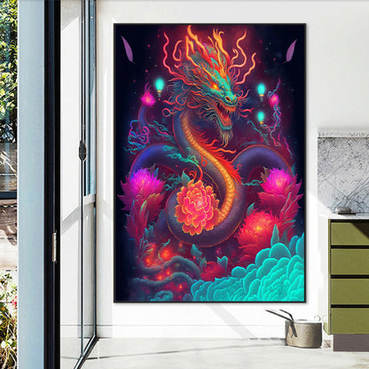 Flying Dragon - Full Round AB Drill Diamond Painting 50*70CM