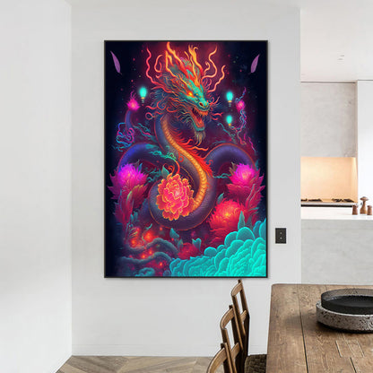 Flying Dragon - Full Round AB Drill Diamond Painting 50*70CM