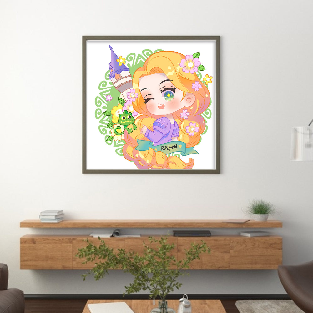 Disney Rapunzel - 9CT Stamped Cross Stitch 50*50CM