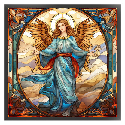 Glass Painting-Madonna - 14CT Stamped Cross Stitch 40*40CM