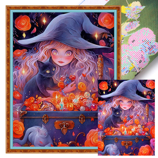 Witch - 11CT Stamped Cross Stitch 50*65CM