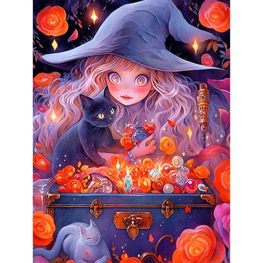Witch - 11CT Stamped Cross Stitch 50*65CM