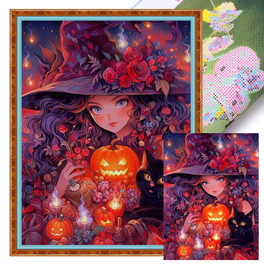 Witch - 11CT Stamped Cross Stitch 50*65CM