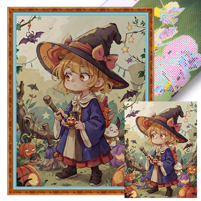 Witch - 11CT Stamped Cross Stitch 50*65CM
