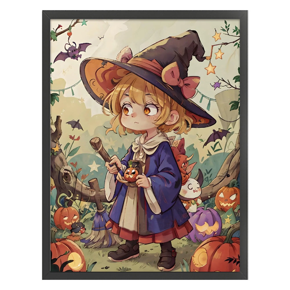 Witch - 11CT Stamped Cross Stitch 50*65CM