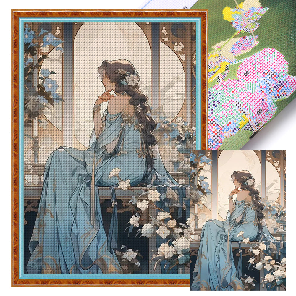 Girl - 11CT Stamped Cross Stitch 40*60CM