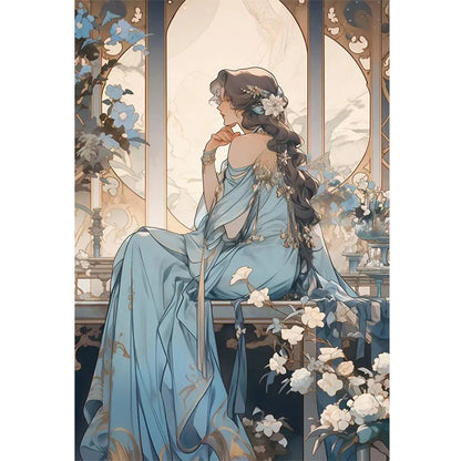 Girl - 11CT Stamped Cross Stitch 40*60CM