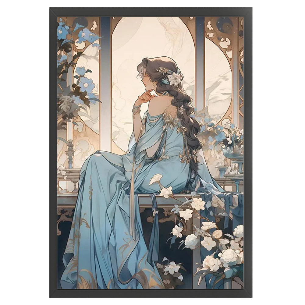 Girl - 11CT Stamped Cross Stitch 40*60CM