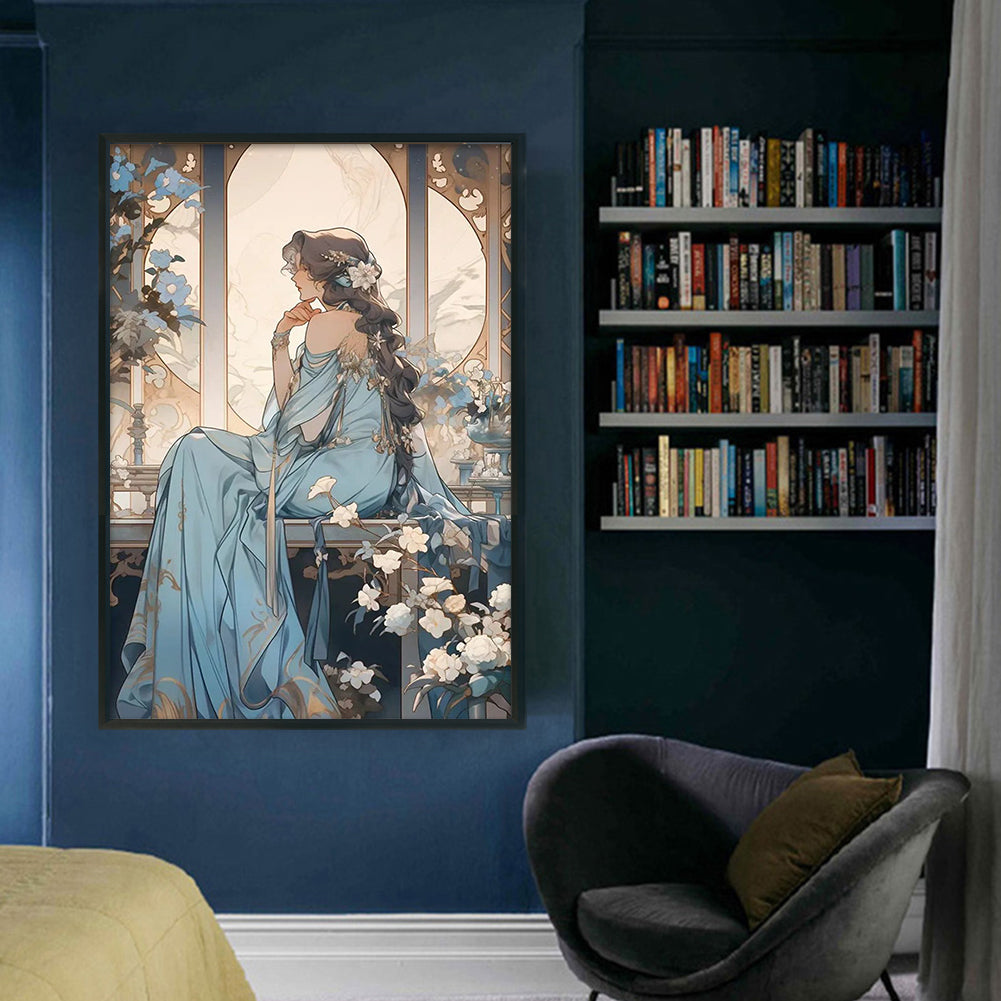 Girl - 11CT Stamped Cross Stitch 40*60CM