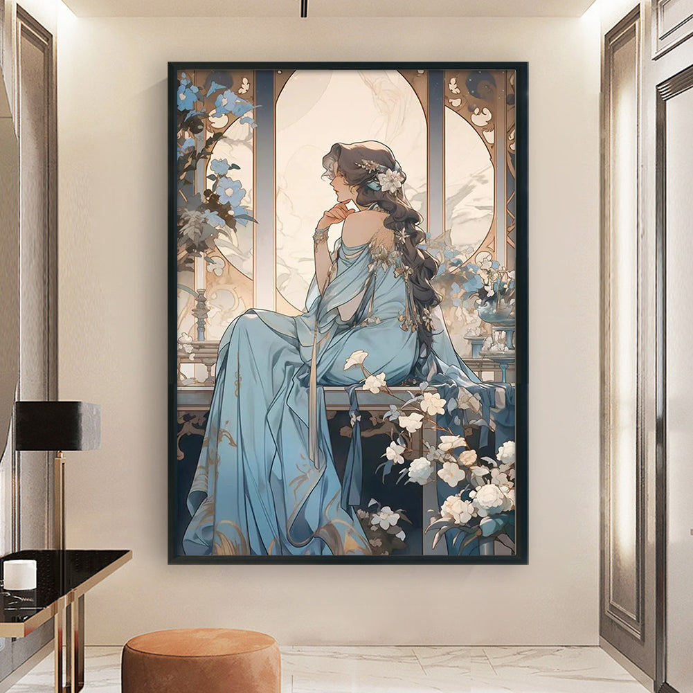 Girl - 11CT Stamped Cross Stitch 40*60CM