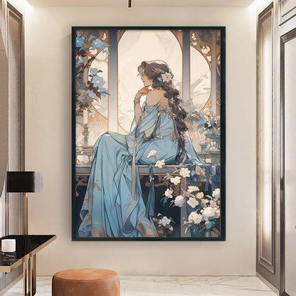 Girl - 11CT Stamped Cross Stitch 40*60CM