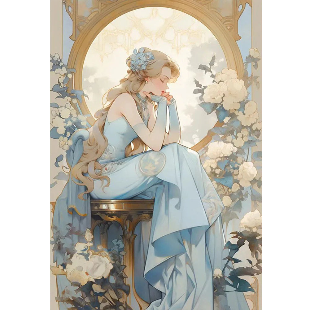 Girl - 11CT Stamped Cross Stitch 40*60CM