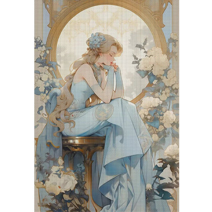 Girl - 11CT Stamped Cross Stitch 40*60CM